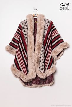 Immagine di PONCHO WITH FUR